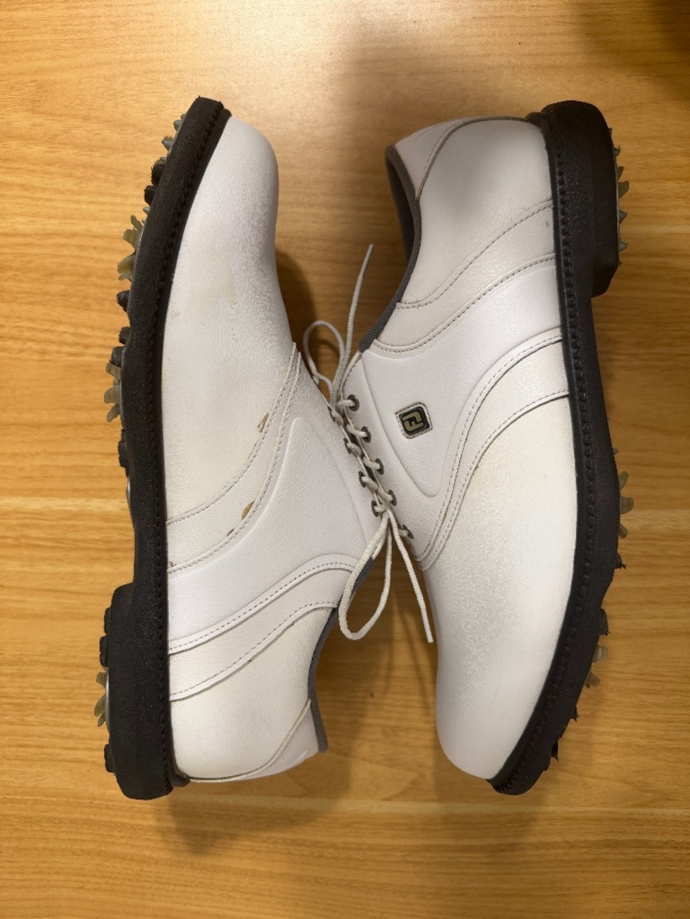 FootJoy FJ Originals 45325 White Spiked Golf Shoes Men's Size 12